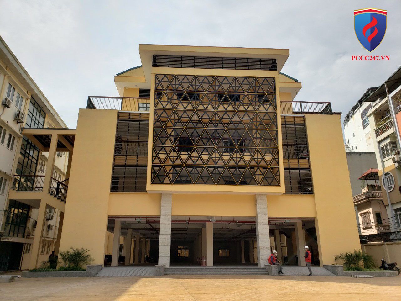 Thi công hệ thống pccc tại Trường THCS Nguyễn Trãi