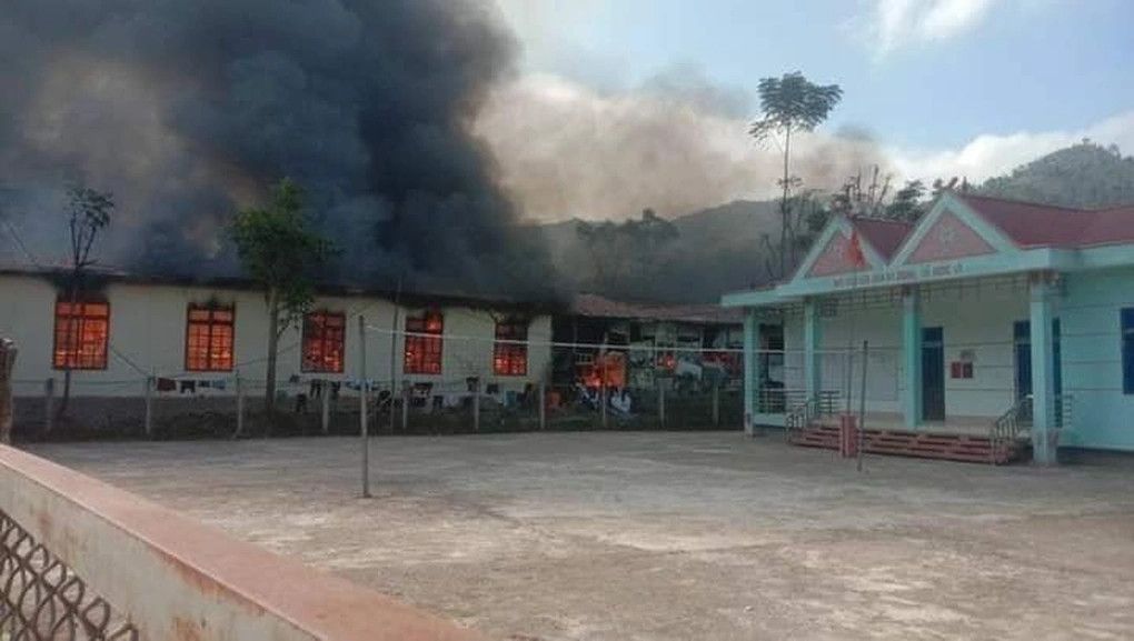 Nam sinh lớp 9 tử vong trong đám cháy tại trường bán trú tại Sơn La