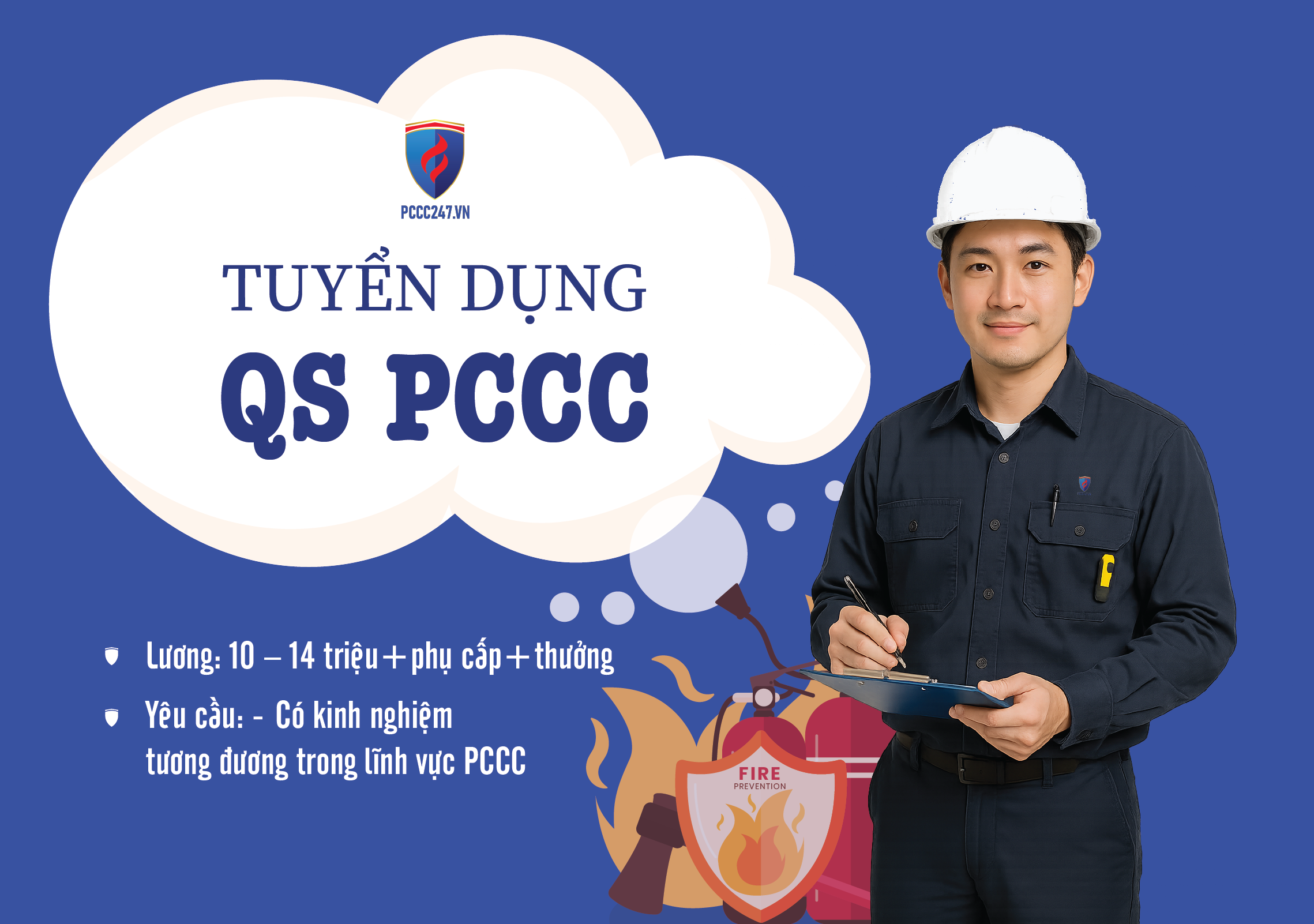 Pccc247.vn - Tuyển dụng nhân viên QS PCCC - Tháng 11/2025