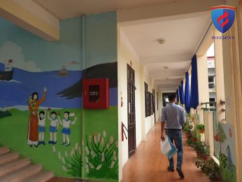 Thi công hệ thống pccc tại Tiểu Học Ngũ Xã 