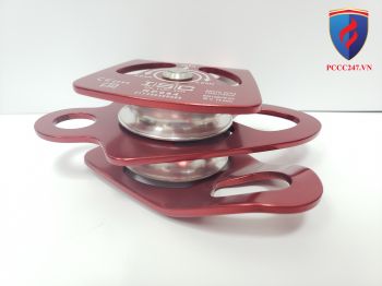 Ròng rọc đôi loại 50kN có móc treo bên dưới